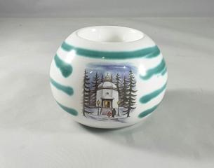 Gmundner Keramik-Leuchter mit Weihnachtsmotiv 2009